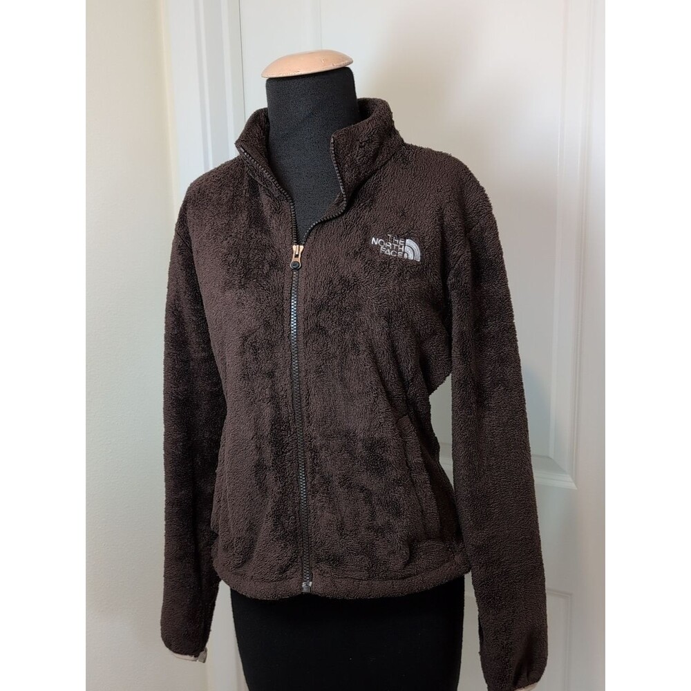 The North Face Women's Dark Brown Teddy Fleece Jacket - Full Zip